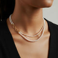 Dual-Strand Versatile Pearl Necklace