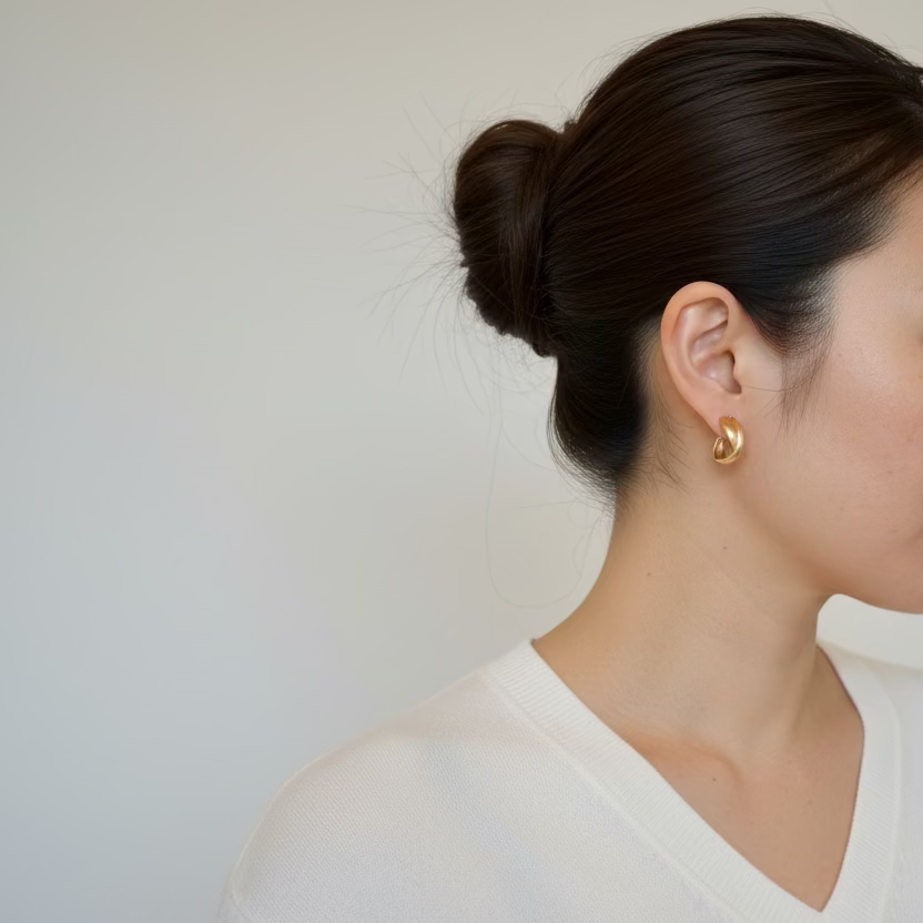 Twisted Gold Layered Hoop Earrings