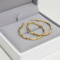 Textured Statement Hoop Earrings (Gold/Silver)