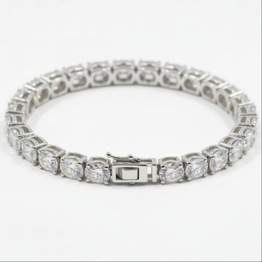 Timeless Cushion-Cut Diamond Tennis Bracelet (Premium Stimulant)