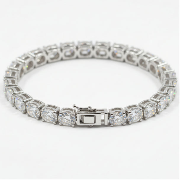 Timeless Cushion-Cut Diamond Tennis Bracelet (Premium Stimulant)