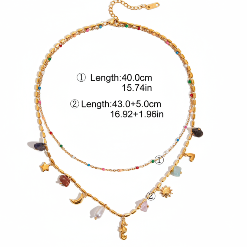 Layered Collarbone Necklace | Titanium Steel Minimalist Quiet Luxury