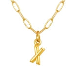 Alphabet Pendant Necklace | Modern Stainless Steel Letter Chain