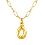 Alphabet Pendant Necklace | Modern Stainless Steel Letter Chain