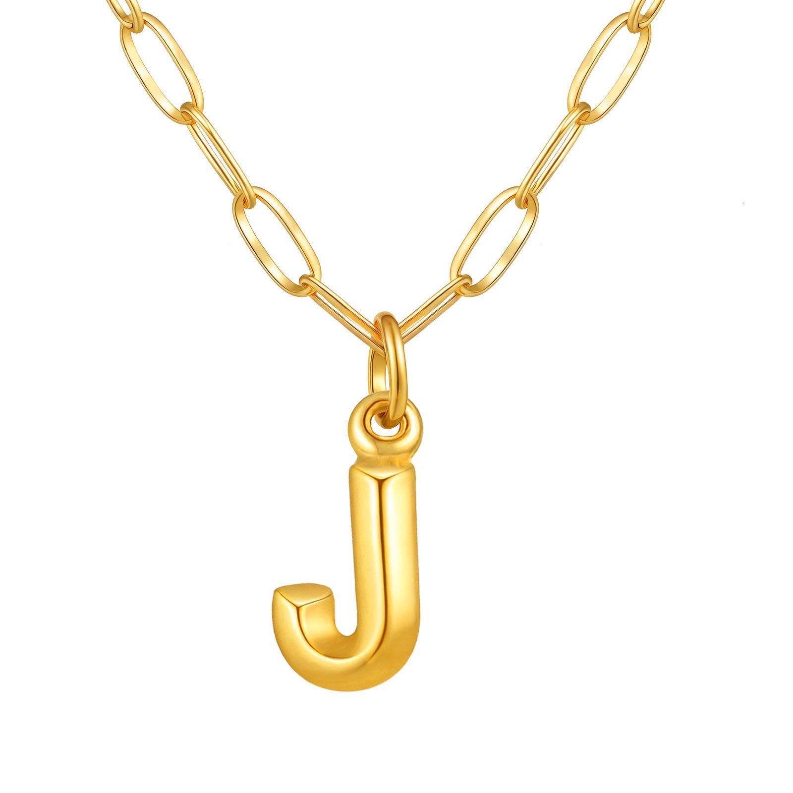 Alphabet Pendant Necklace | Modern Stainless Steel Letter Chain