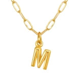 Alphabet Pendant Necklace | Modern Stainless Steel Letter Chain