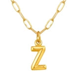 Alphabet Pendant Necklace | Modern Stainless Steel Letter Chain