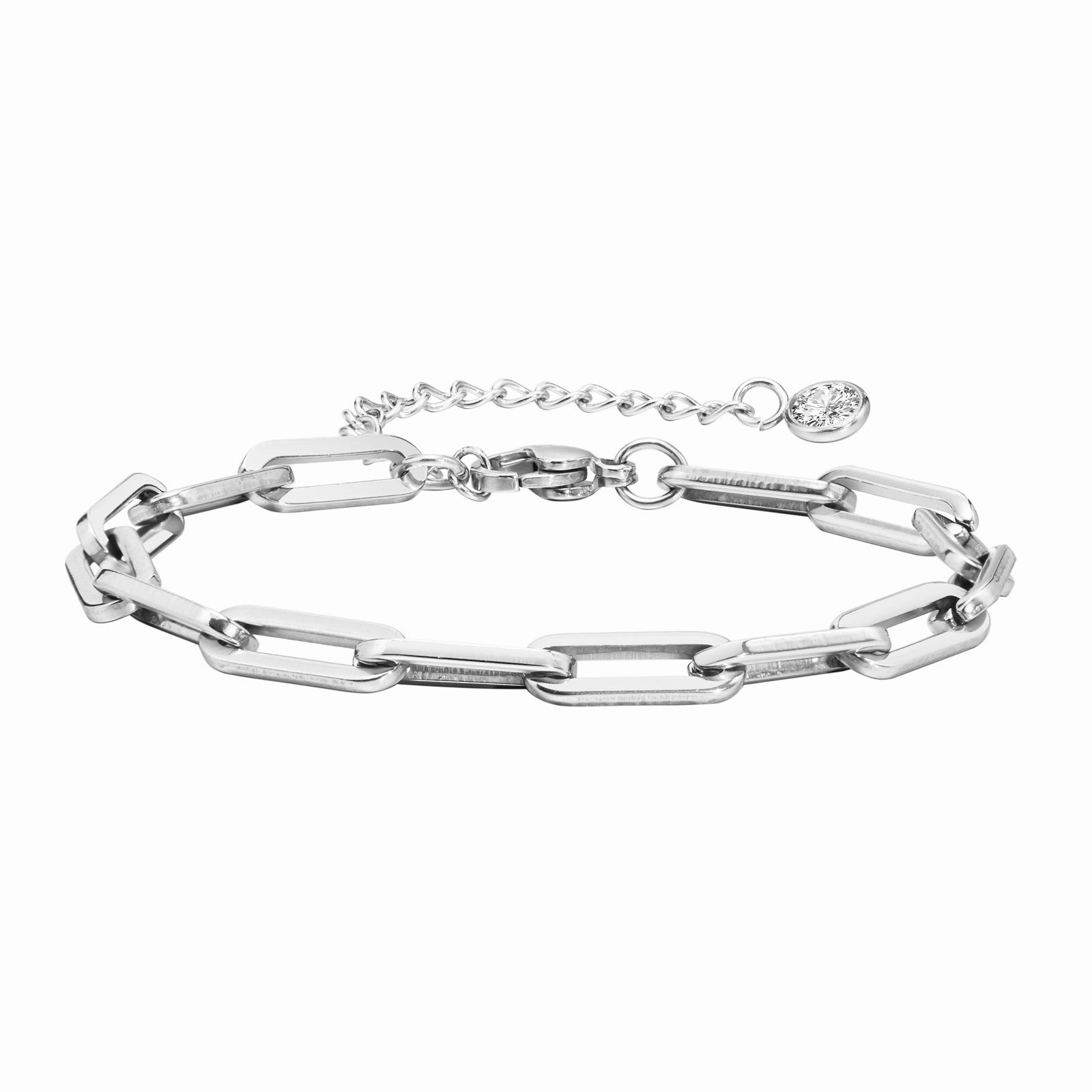 Minimalist Rectangle Bracelet | Stainless Steel 18K Gold Tone Geometric Cuff