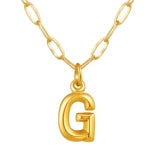 Alphabet Pendant Necklace | Modern Stainless Steel Letter Chain