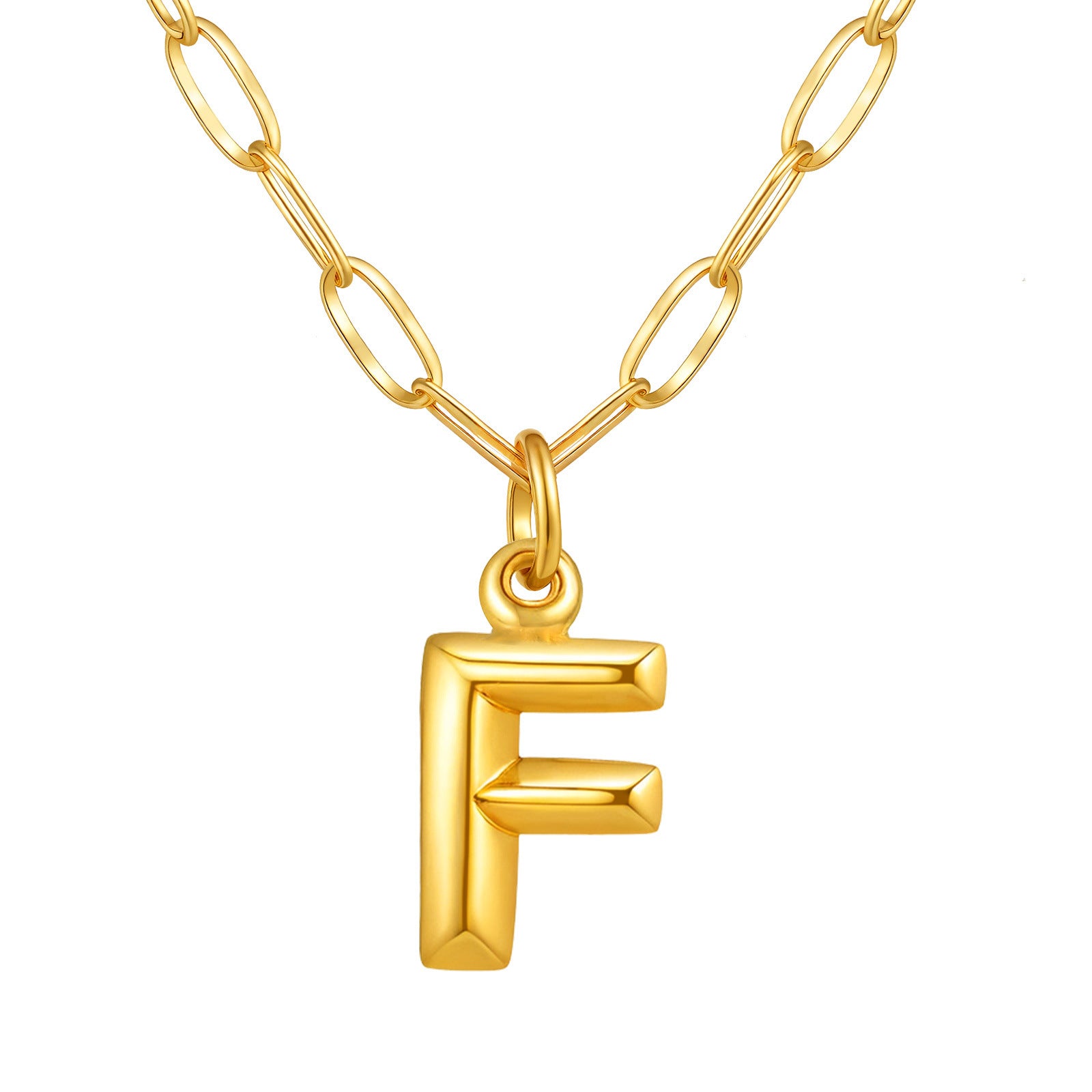 Alphabet Pendant Necklace | Modern Stainless Steel Letter Chain