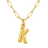 Alphabet Pendant Necklace | Modern Stainless Steel Letter Chain